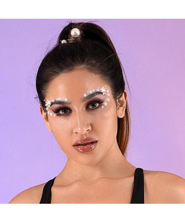 3 Pieces Star Face Stickers - Crystdl Rhinestone Face Jewels for Rave Party Accessories - Stylish Silver Stickers for Women & Girls - Buy Online on GoSupps.com