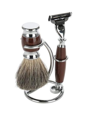 Ankroyu Manual Razor Stand - 2-in-1 Curved Shaving Brush Holder | Stainless Steel Portable Razor Stand for Home & Travel - Buy Online on GoSupps.com
