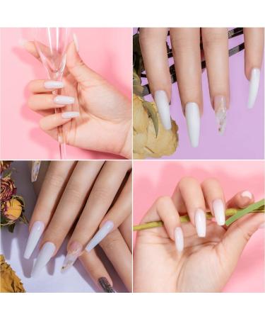 ROSALIND White Poly Extension Gel 80ml | Easy DIY Nail Builder Gel for Thickening and Decoration | UV Lamp Required - Buy Online on GoSupps.com