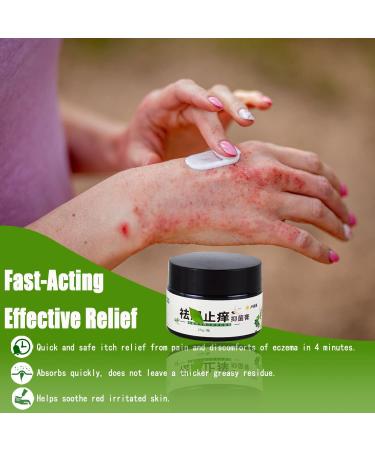 Natural Chinese Herbal Eczema Psoriasis Cream | Anti-Itch Dermatitis Treatment | Moisturizing Ointment for Red, Dry Irritated Skin (1.06oz) - Buy Online on GoSupps.com