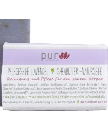 Lavender Organic Shea Butter Natural Soap 5 Pieces 100 g Each Manufacturer - Buy Online on GoSupps.com