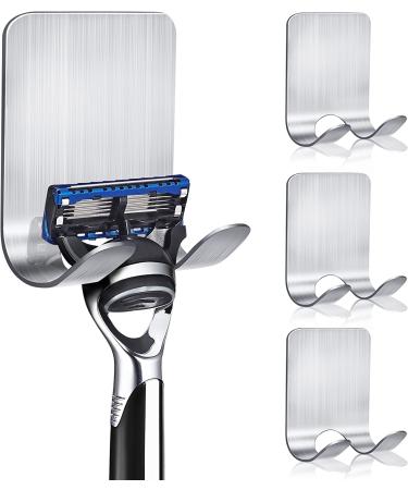 Vigime razor holder for shower 4-pack stainless steel razor holder hook waterproof self-adhesive shaver holder hanging hook for bathroom kitchen - Buy Online on GoSupps.com
