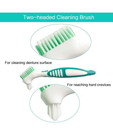 Premium Denture Box & Braces Storage with Sieve | Durable Cleaning Brush Included - Ideal for International Shipping - Buy Online on GoSupps.com