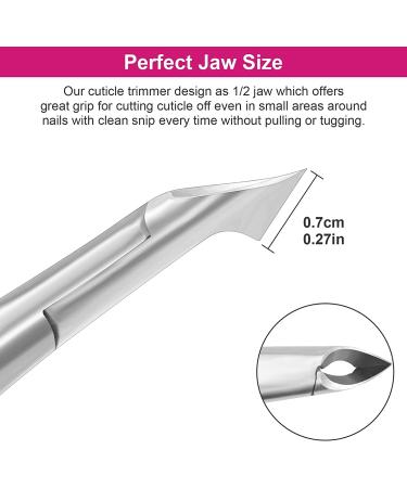 CGBE Professional Nail Skin Pliers - Stainless Steel Cuticle Remover & Nail Shaver with Non-Slip Handle for Precise Nail & Toenail Care - Pink - Buy Online on GoSupps.com