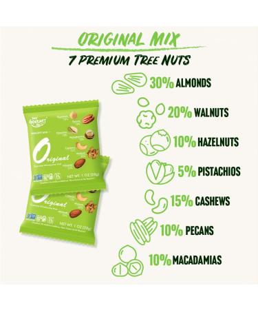 Premium Mixed Nuts Snack Packs - Individually Wrapped Nut Snacks | Daily Gourmet Nuts | Unsalted & Peanut-Free | 50 Packs (1 oz each) - Buy Online on GoSupps.com