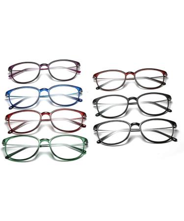 Koosufa Classic Retro Nerd Glasses for Men & Women - Vintage Round Panto Frames - Prescription-Free Fake Glasses with Case - Green - Buy Online on GoSupps.com