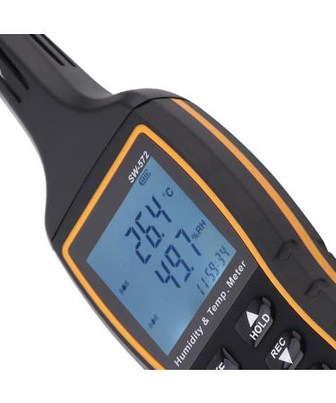 SW-572 Digital Thermometer & Hygrometer - Accurate Temperature & Moisture Monitor with Data Storage for Indoor/Outdoor Use - Buy Online on GoSupps.com
