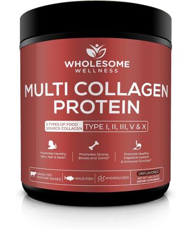 Wholesome Wellness Liposomal Vitamin C Capsules + Multi Collagen Protein Powder Hydrolyzed Bundle - Buy Online on GoSupps.com