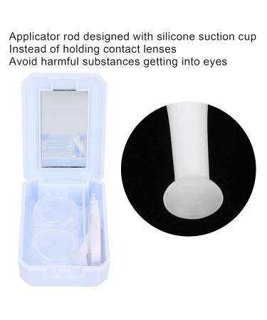 Portable Contact Lens Box with Mirror & Tweezer - Dust-Tight Storage Container for Travel (Blue) - Buy Online on GoSupps.com
