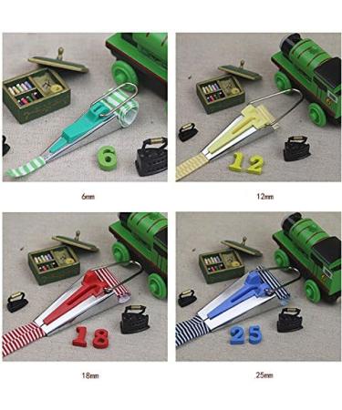 Sewing Quilting Fabric Bias Tape Maker Tool Set - 6mm, 12mm, 18mm, 25mm - Set of 4 - Buy Online on GoSupps.com