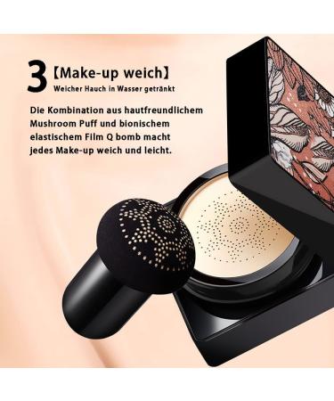 Mushroom Head Air Cushion Foundation BB cream CC cream liquid foundation concealer moisturizing makeup even skin tone - Buy Online on GoSupps.com
