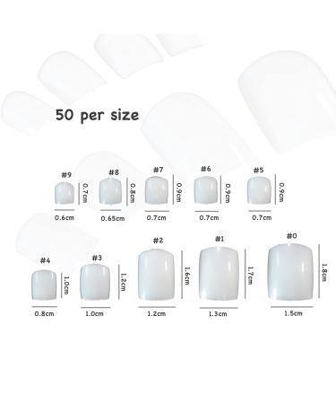 500pcs Natural French Acrylic Artificial Toenails Tips | High-Quality Nail Art for Perfect Manicure | Fast International Shipping - Buy Online on GoSupps.com