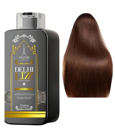 Delhi Lizz Indian Straightening 1 L, Formalin Free Brazilian Hair Treatment For Smooth, Silky and Shiny Hair, Professional Indi