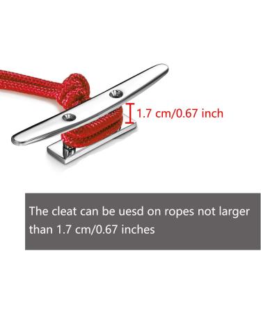 GANGUOLA Boat Cleat 5 Inch Open Base 2 Pcs  Small Dock Cleat  Heavy Duty 316 Stainless Steel  Curtain Tie  Hook  Include Installation Screws - Buy Online on GoSupps.com