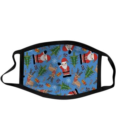 Riou 5-Piece Christmas Washable Bandana Neck Gaiter - Comfortable & Breathable Mouth and Nose Protection for Men & Women - Buy Online on GoSupps.com