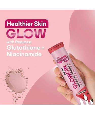 Glutathione Tablets for Glowing Skin | 15 Effervescent Tablets with 572mg L-Glutathione & Vitamin C | Sugar-Free Antioxidant & Skin Glow Supplement for Clear Skin | Orange - Buy Online on GoSupps.com