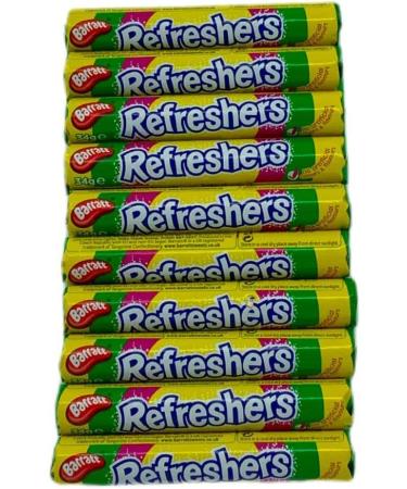 Barratt Refreshers Fruity Flavour Fizzy Sweets (10 Pack)