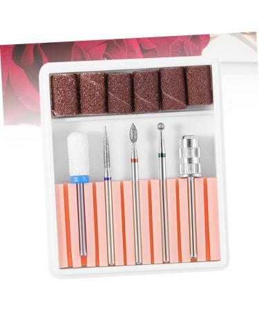 Housoutil 1 Set Nail Art Tool Nail Files for Gel Nails Cuticle Drill Bit Electric Nail File Sturdy Drill Bits Brocas Para Acrylic Nail Tools Polish Manicure Nail Drill Pink 6.5x5.5cm Pink - Buy Online on GoSupps.com