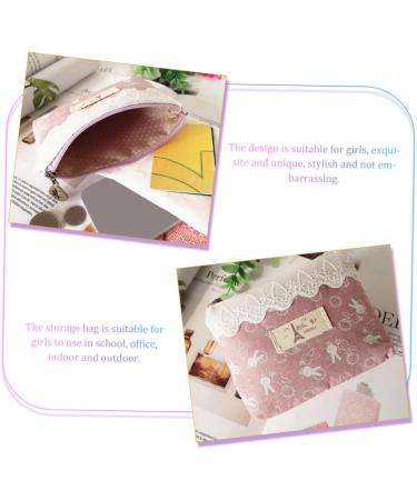 HEALEEP 2pcs Aunt's Towel Storage Bag Lady Moon Pads Napkin Bag Rabbits Cosmetic Bag Change Holder Pouch Holder Compact Period Pouch Multi-function Tampon Holder Female Supply - Buy Online on GoSupps.com