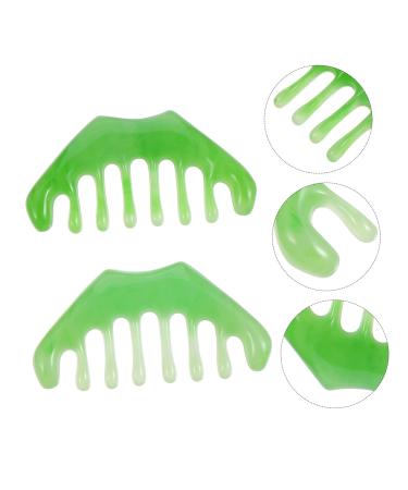 Tovinanna 2-Piece Eight-Tooth Comb & Gua Sha Massage Tool Set | Scalp Massager & Head Massage Comb for Relaxation - Buy Online on GoSupps.com