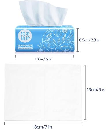 4-Ply White Disposable Facial Tissue Napkins - 1600 Sheets (4 Packs x 400 Sheets) - Car Tissue Refills - Buy Online on GoSupps.com