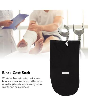 Outdoor Weatherproof Toe Cast Cover Protector - Black Cotton Warm Toe Sock for Walking and Dressing - Buy Online on GoSupps.com