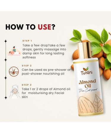 BEMT Cold-Pressed Almond Oil 100 ml | Pure & Natural Almond Oil for Skin & Hair | Lightweight Moisturizing Oil - Buy Online on GoSupps.com