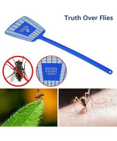 Fly Swatter Manual Swat Pest Control Plastic with Long Handle(Blue) - Buy Online on GoSupps.com