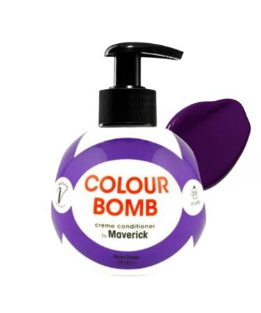 Colour Bomb Violet Power 250 ml Colour Depositing and Cream Conditioning Hair GlazeConditioner Tijdelijk Colour Refresh Treatment No Mix Vegan Friendly No AmmoniaPeroxide