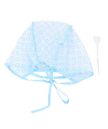 Lurrose Hair Highlight Cap Disposable Highlight Tipping Cap Salon Hair Coloring Dyeing Hair Cap with Plastic Hook (Random Pattern)