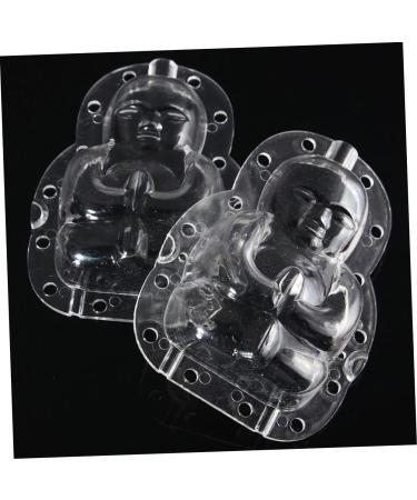 4 Pcs Vegetable Shaping Mold Fruit Vegetable Garden Wok Buddha Mold for Melon Multifunction Computer Transparentx2pcs 10x7cmx2pcs - Buy Online on GoSupps.com