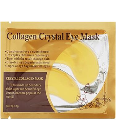 10 Pairs Collagen Eye Mask and 10 Pcs Collagen Lip Mask Anti Aging Eye and Lip Mask Collagen Crystal Mask Set (Gold) - Buy Online on GoSupps.com