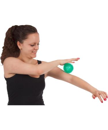 Sport-Tec Reflex Ball - Hedgehog Massage Ball for Reflexology & Self-Massage | 8 Cm Green-Transparent - Buy Online on GoSupps.com