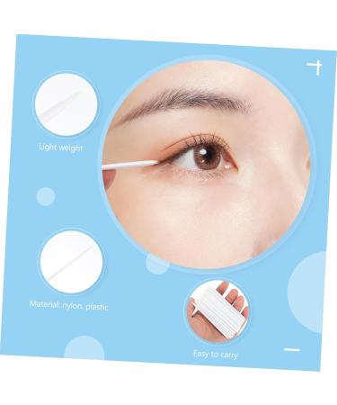 Mipcase 100pcs Disposable Eyeliner Brush Liquid Eyeliner Liquid Lipstick Eye Makeup Brush Make up Girl Suite 9x6.5cm White - Buy Online on GoSupps.com