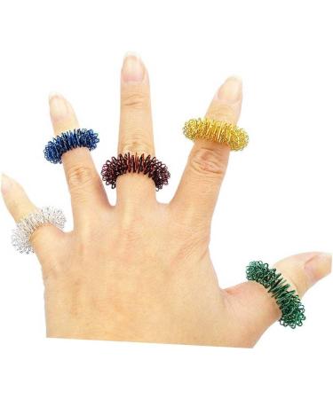 Gleavi Toys for Children | 6-Piece Mini Massage Device Set - Vibrating & Spiky Finger Acupressure Rings | Fun and Stimulating Toy for Kids - Buy Online on GoSupps.com