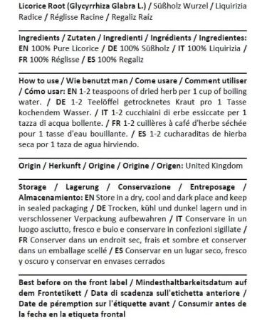  HEALTH EMBASSY Health Embassy Licorice Root Herbal Tea | Glycyrrhiza Glabra L | Licorice Root Tea 50g - Buy Online on GoSupps.com