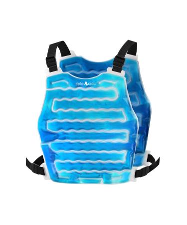 AlphaCool Original Cooling Ice Vest for Men and Women  Reusable Flexible Cooling Vest with Adjustable Straps  One Size Vest for Hot Weather Outdoor Working