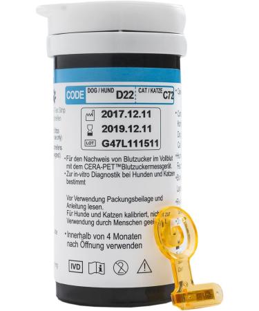 Cera-Pet Blood Sugar Test Strips for Dogs & Cats - 200 pcs Value Pack | Measure Diabetes Effectively - Buy Online on GoSupps.com