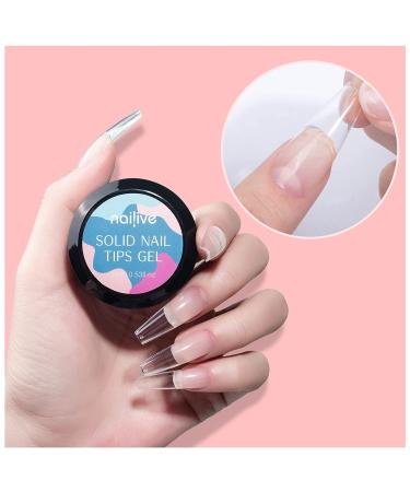 Nailive 15ML Solid Gel Glue for Nail Tips - 3 in 1 UV Gel for Nail Art, Rhinestone & Acrylic Nails - Easy DIY at Home - Buy Online on GoSupps.com