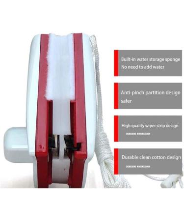 CTCOIJRN Magnetic Window Wiper Glass Cleaner Brush Tool Double Side Magnetic Brush Window Glass Brush 15-24Mm for Washing Household Wiper - Buy Online on GoSupps.com