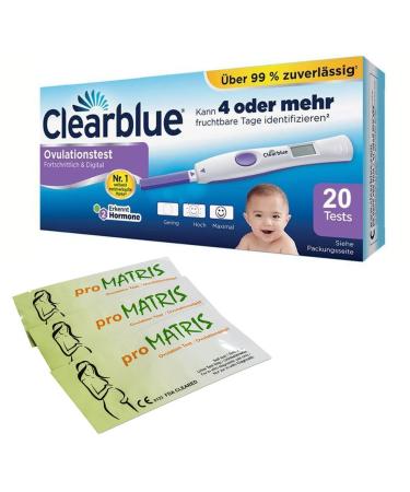 Value pack - 20 Clearblue Digital Ovulation Tests + 10 proMatris Ovulation Test Strips 10 miu ml LH ovulation test