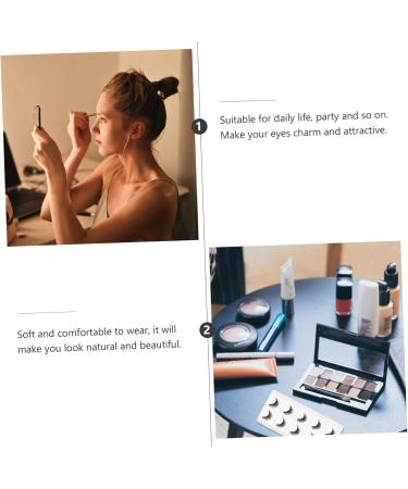 Angoily 10 Pairs Short False Eyelashes Natural Eyelashes Reusable Manmade Eyelashes Art Eyelashes Makeup Eyelash Thick Cross Eyelashes Fake Lashes Fake 6d Artificial - Buy Online on GoSupps.com