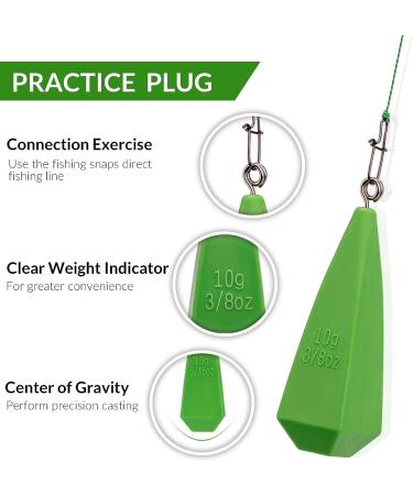 Fishing Practice Plugs for Kids - Improve Casting Skill with THKFISH Weight Casting Plug - 7 Sizes, Color A - 7PCS - Buy Online on GoSupps.com