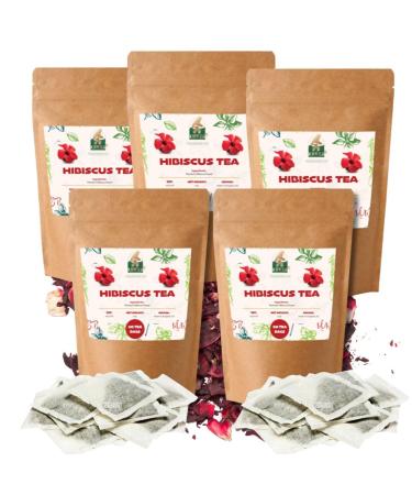 Bioprogramme Premium Quality Herbal Hibiscus Tea Bags - Pack of 5