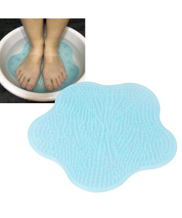 Buy Shower Foot Scrubber with Suction Cup - Blue Foot Cleaner for Peeling & Massage - International Shipping - Buy Online on GoSupps.com