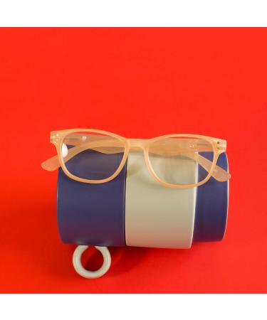 Gabriel + Simone Gemma Reading Glasses for Women | Stylish Blue Light Blocking Ultra-Thin Scratch-Resistant | Sleek Rectangle Frame | Includes Case | Pink +1.00 - Buy Online on GoSupps.com