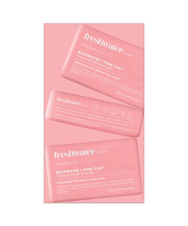 Soothing Castile Natural Bar Soap - Rosewater & Pink Clay | Organic Essential Oils for Dry Sensitive Skin | 7 oz 6PK for Women Men & Kids - Buy Online on GoSupps.com