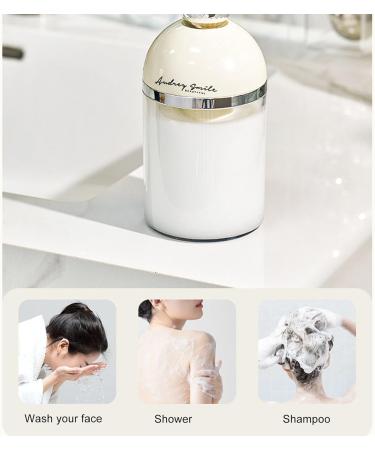 DAUZ Face Wash Foam Maker Bottle Portable Electric Facial Cleanser Foam Cup Rechargeable Waterproof for Travel (White) - Buy Online on GoSupps.com