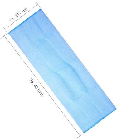 Long Leaf Exfoliating Bath Cloth - Dual-Sided Nylon Towel for Deep Clean & Skin Invigoration (3 Pack) - Buy Online on GoSupps.com