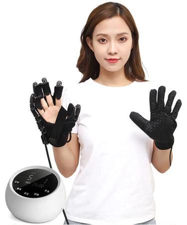 Rehabilitation Robot Gloves Finger Straightening Brace Guard for Stroke Hemiplegia Hand Function Recovery Relief Finger Cramps Right Small